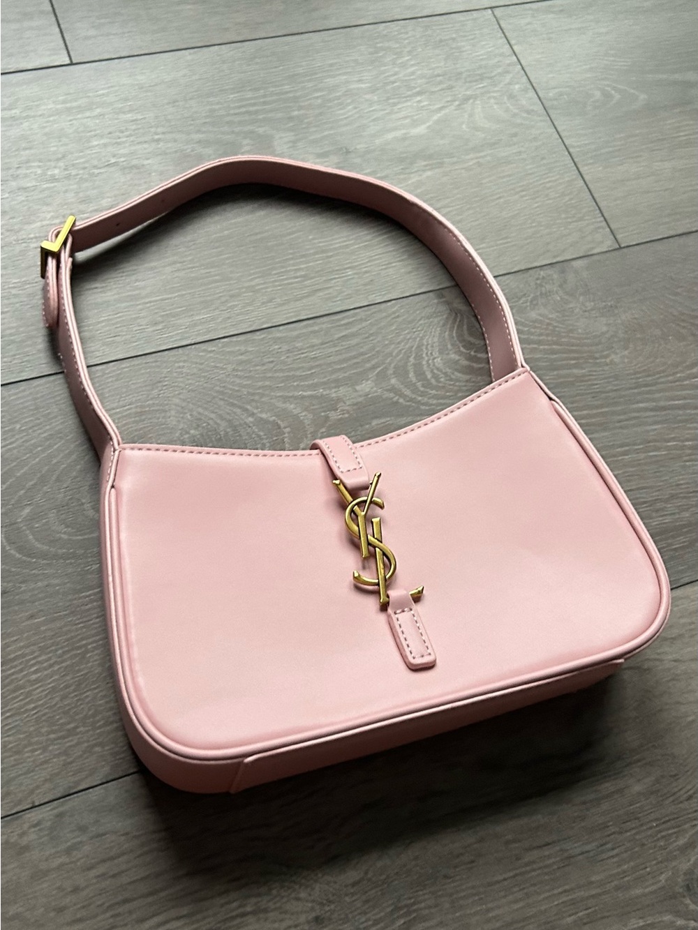 Yves Saint Laurent Pink Shoulder Bag with Gold YSL Hardware